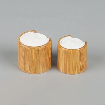 Plastic Cap Bamboo Wooden Bottle Cap 24/410 Plastic Disc Top Lid Bamboo Cap