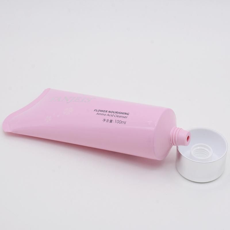 Printing Plastic Empty Hand Cream Tube Cosmetic Packaging Sliver Lid