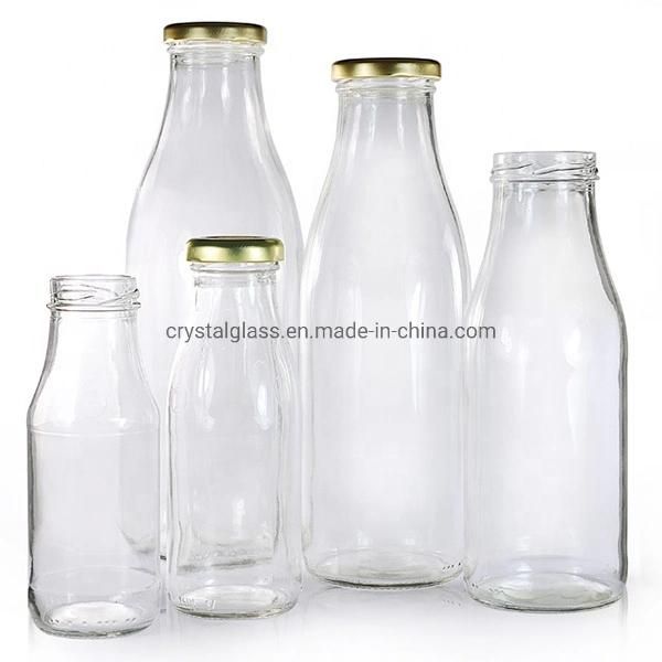 32oz 1000ml Customized Printing Round Milk Glass Bottle