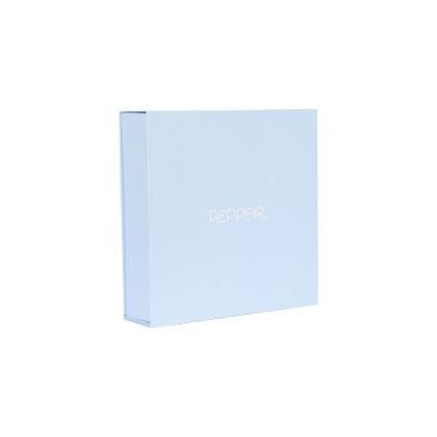 Light Blue Paper Gift Box for Packing Wholesale