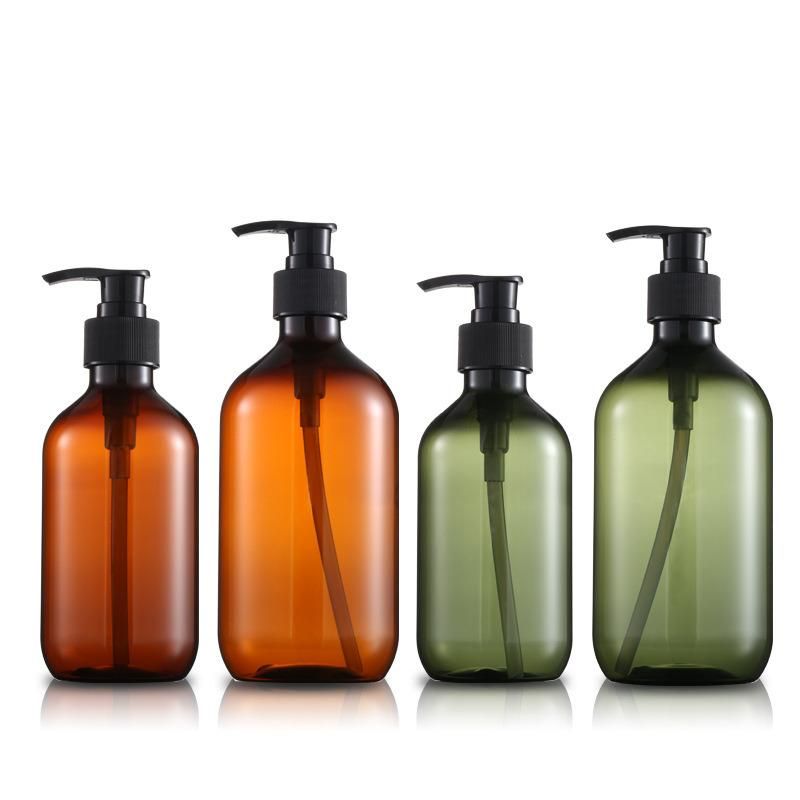 300ml/500ml Shampoo Shower Gel Container with Pump Bathroom Soap Dispenser Refillable Lotion PET Bottle