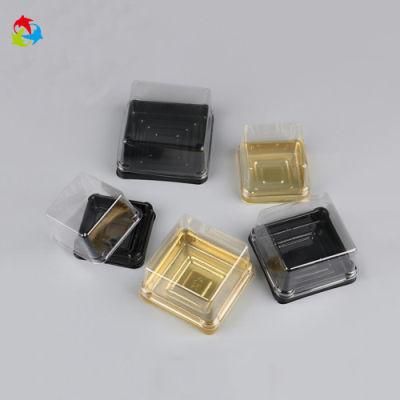 Transparent Disposable Square Plastic Cake Mooncake Tray