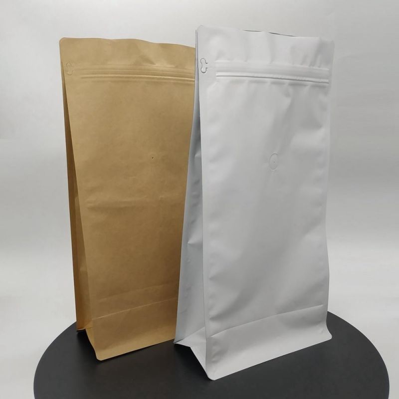 2.5kg Bulk Packing Quade Seal Zipper Bag with valve