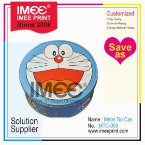Imee Pattern Design Custom Printing Cartoon Tea Sweet Candy Cake Snacks Aluminum Tin Container