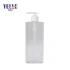 Hot Selling Transparent Square Luxury Custom Cream 500ml Empty Shampoo Bottles