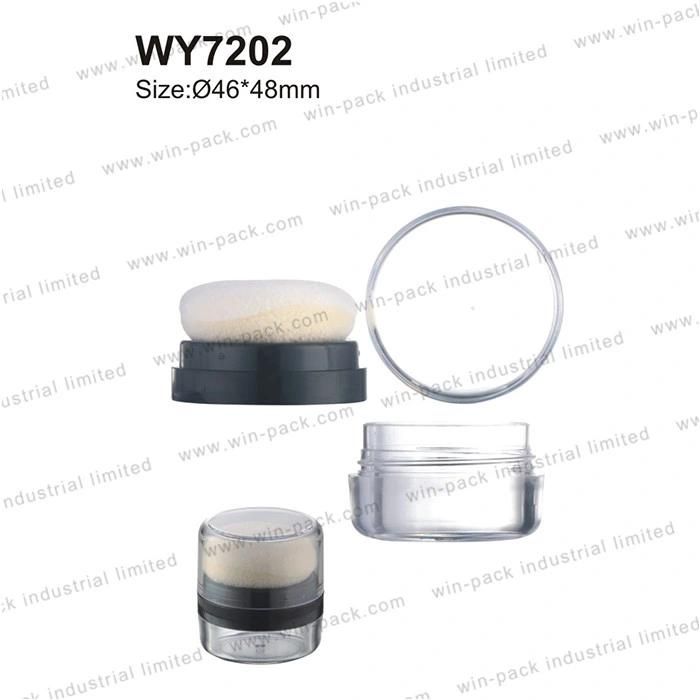 Eco Friendly Empty Transparent Loose Powder Case Cosmetic Packing