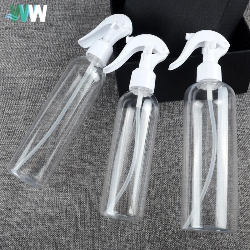 100-300ml Plastic Pet Round Shoulder Bottle with Mini Trigger