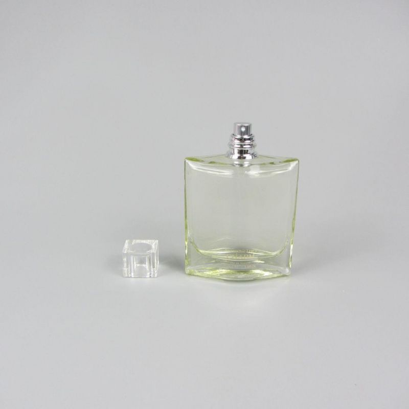 Woman Use Crimping Pump Glass Perfume Bottle 100ml