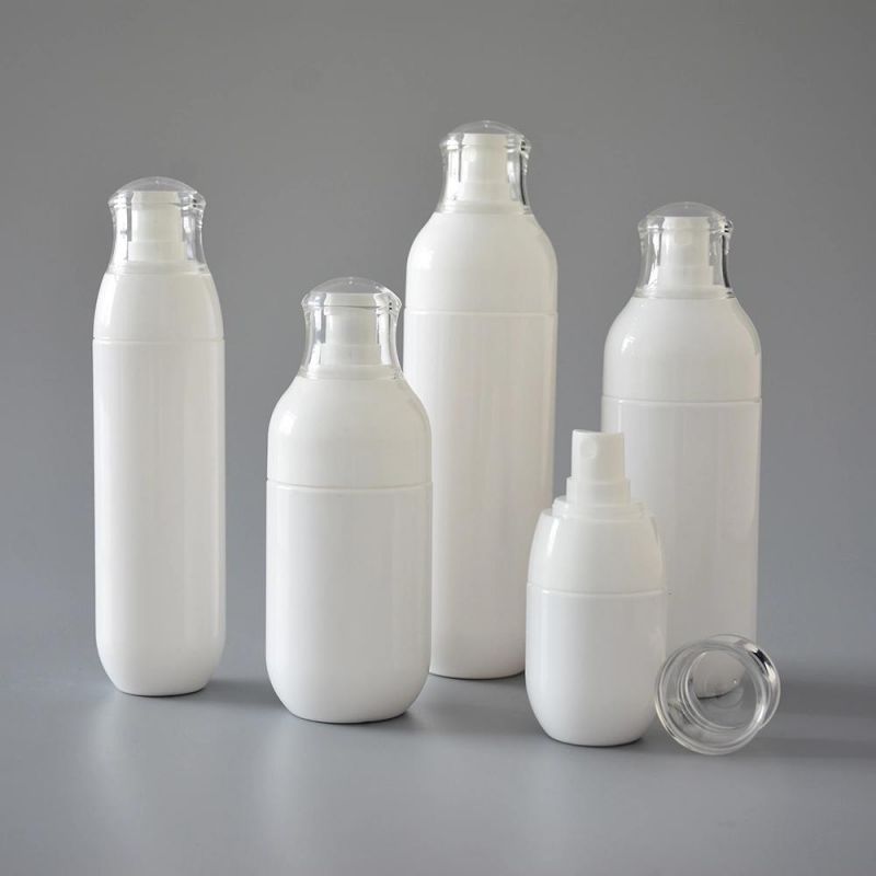 Wholesale Airless Bottle White Cream Bottle with Color Customized