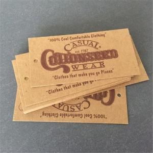 Customized Garment Tag Kraft Paper Card Tag Fashion Hang Tag Swing Tags