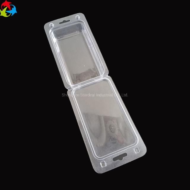 Custom Transparent PVC Pet Double Blister Folding Plastic Clamshell Packaging