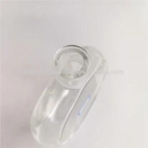 750ml Flat Clear Brandy Glass Bottle with Screw Cap Cork for Liquor Beverage