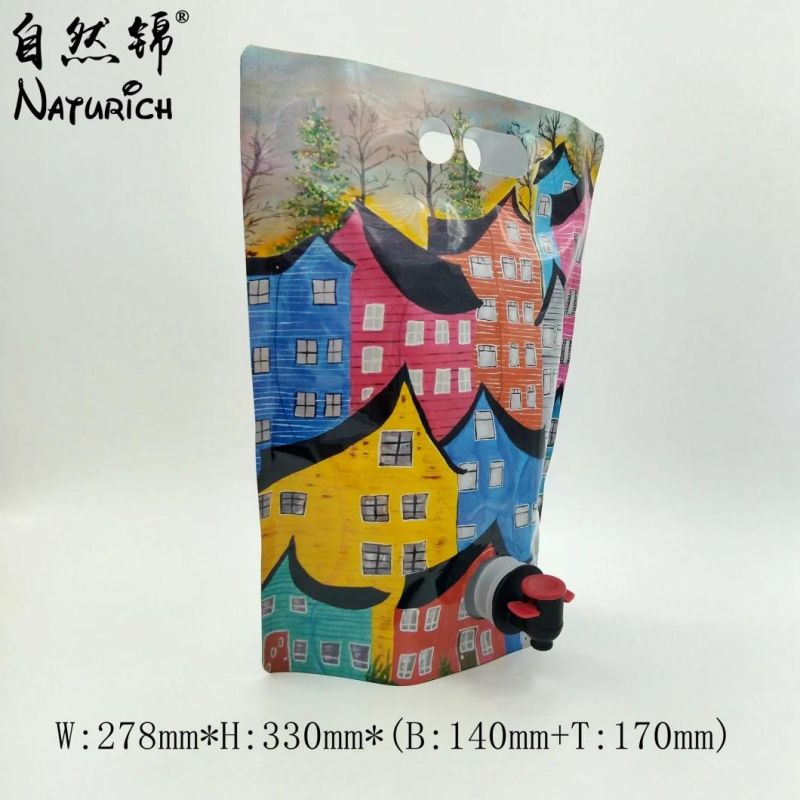 Digital Printing Pet / Nylon / Milky PE Bag/ Juice Bag/Jam Bag/Spout Bag/ Bib Bag Dispenser Pouch