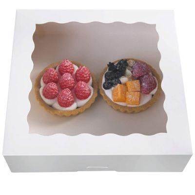 Wholesale Kraft Paper Food Packaging Cake Box with Plastic Window