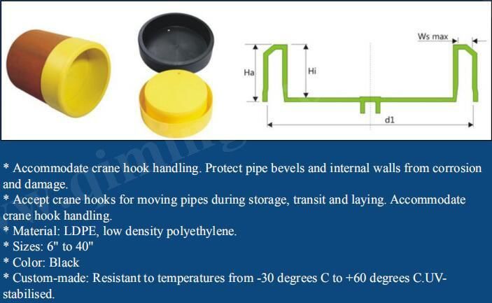 LDPE Standard Pipe Hook Recessed Pipe Protectors