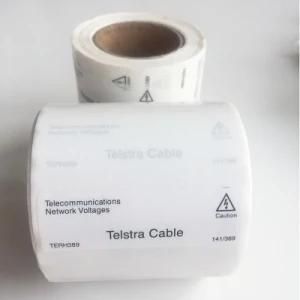 Waterproof Cable Adhesive Telstra Cable Label Sticker for Nbn Telstra Hfc