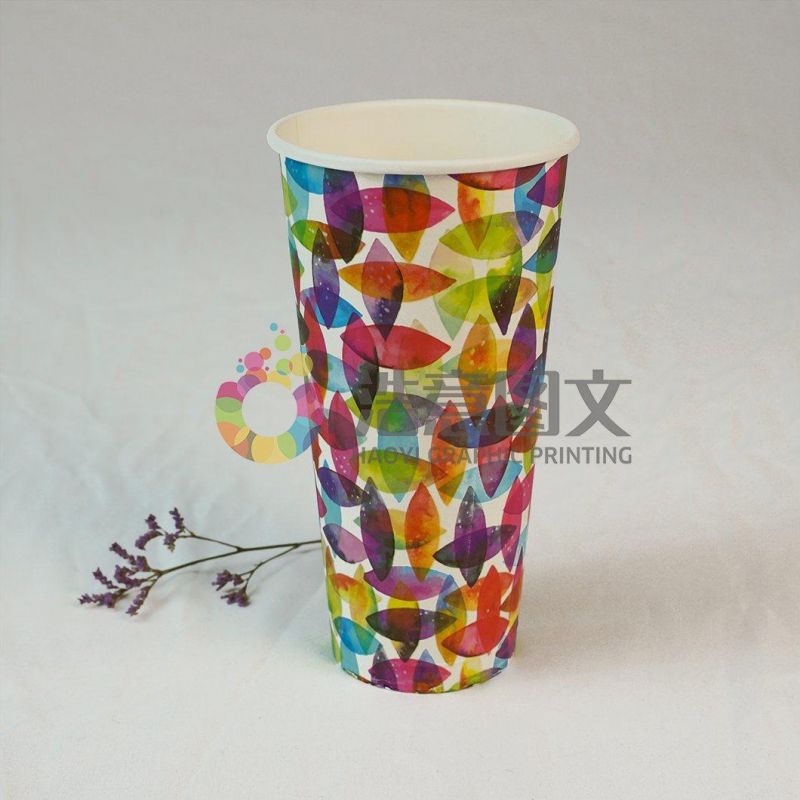 China Wholesale Disposable Color Single Layer Coffee Paper Cup Packaging