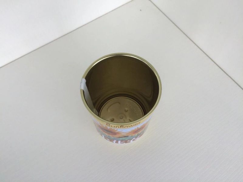 Empty Tin Can for Sunflower / Flower / Seeds