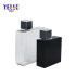 Square 200ml 350ml Cosmetic Packaging PETG Plastic Black Shampoo Lotion Bottle with Screw Cap