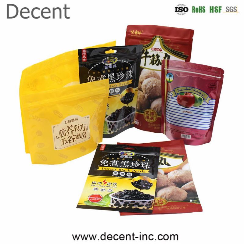 Customized Hot Stamping Printed Bags with Your Own Logo or Design Pouches Aluminum Foil Zip Lock Bags for Food/Cosmetic/Consumer Goods/Electronic