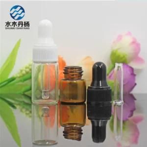 Transparent Stock 5ml 10ml Clear Glass Tube Bottle for Essential Oil