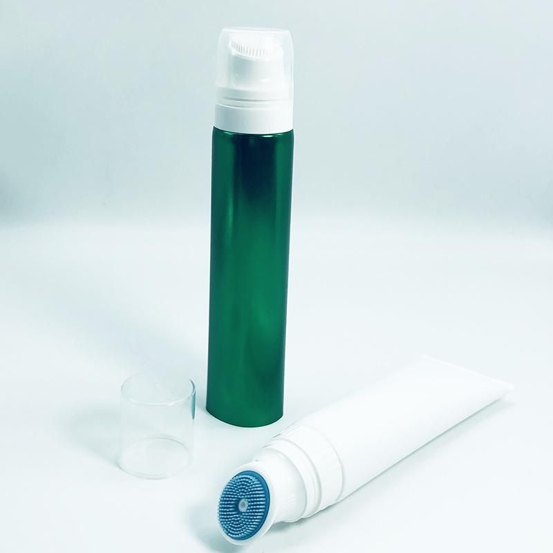 Good Price Cosmetic Skincare Cleaning Tube with Soft Silicone Brush