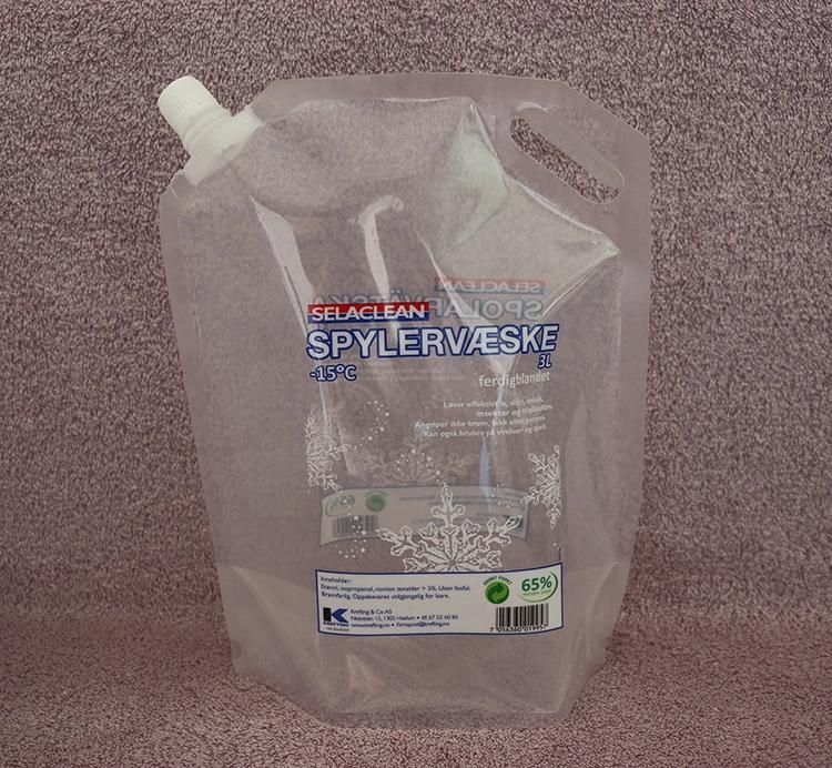 Liquid Packing Spout Bag /Stand up Spout Bag for Windshield Washer Fluid Package