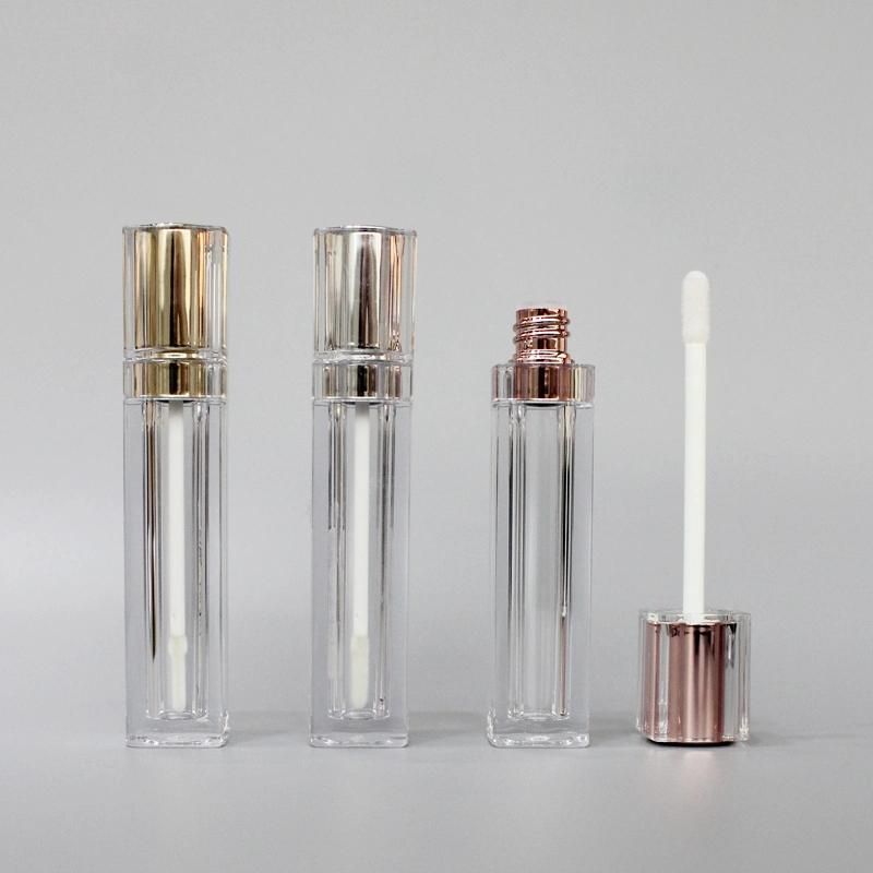 7ml Plastic Lip Gloss Wand Tubes with Brush Container Packaging