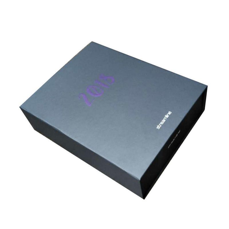 New Customized Black Cardboard Luxury Gift Packing Paper Box