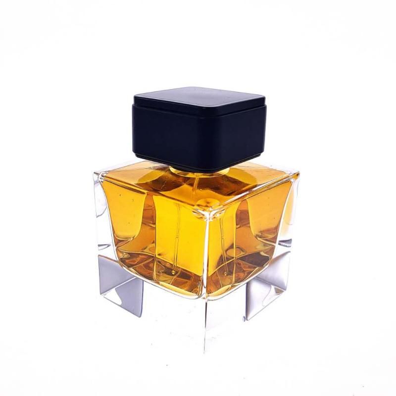 Square Shaped 30ml 50ml 100ml Perfume Glass Bottle Fragrance Mist Sprayer Glassware Scent Atomizer Glass Container Cosmetic Bottle Beauty Case