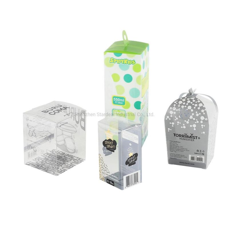 Gift Packaging Folding Clear Pet PVC PP Transparent Plastic Box