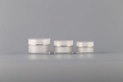 High Quality Round Cosmetic Jar Set Glass Cream Jar 40ml 50g 100ml 120ml Glass Lotion Bottle Jar Set