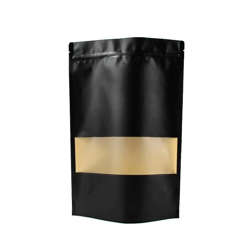 Wholesale Reusable Foil Lined Brown White Kraft Paper Food Packing Bag