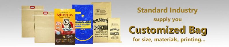 3 Layers Kraft Paper Bag 25kg 35kg 45kg Packaging Bag for Flour