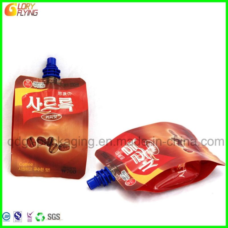 415ml Spout Pouch Stand up for Cleaning Water, Transparent Material Plastic Food Packaging Bag