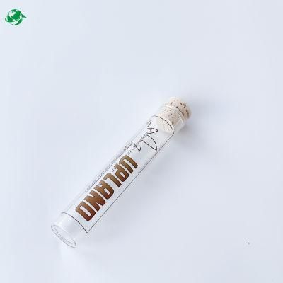 Cork Lid Bath Salt Packaging Glass Tube with Cork Container Tube