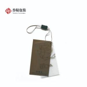 Clothing UV Printed Hang Tags, Transparent PVC Hang Tags;