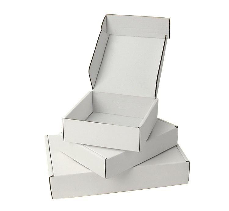 Wholesale Custom Logo E Commerce Eco Friendly White Brown Cardboard Corrugated Shipping Tshirt Packaging Box
