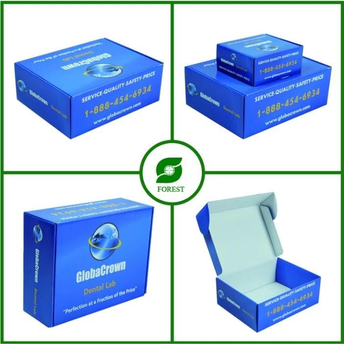Blue Color Paper Mail Carton for Shipping