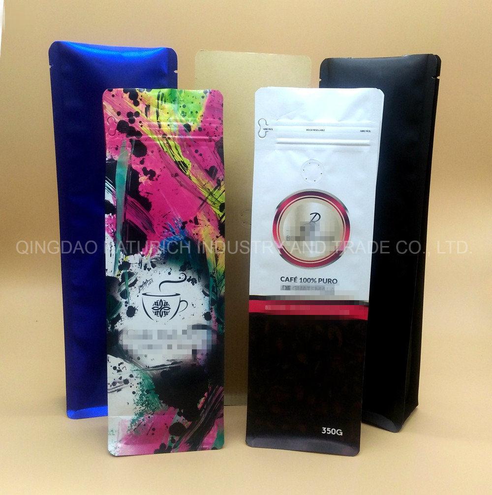 Stand up 350g Coffee Packing Bag Customized Aluminum Foil Coffee Packaging Bags with Valve