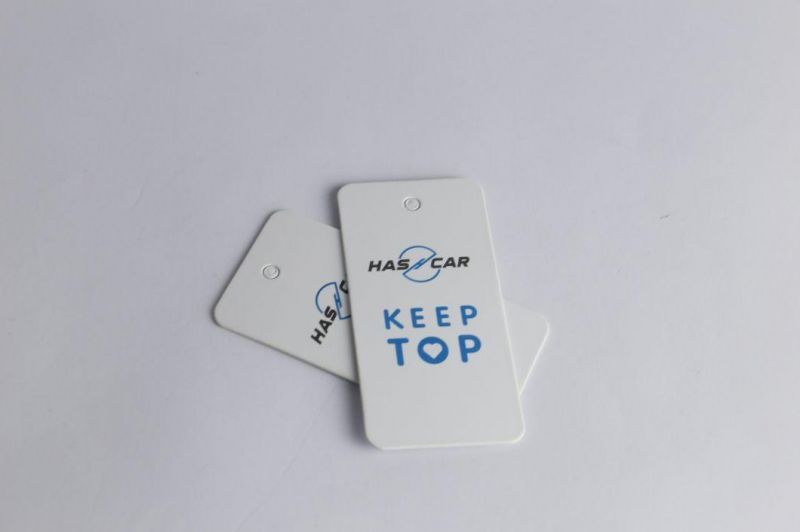 1000GSM 1mm Thick Paper Hangtag Swing Blue Hang Tag