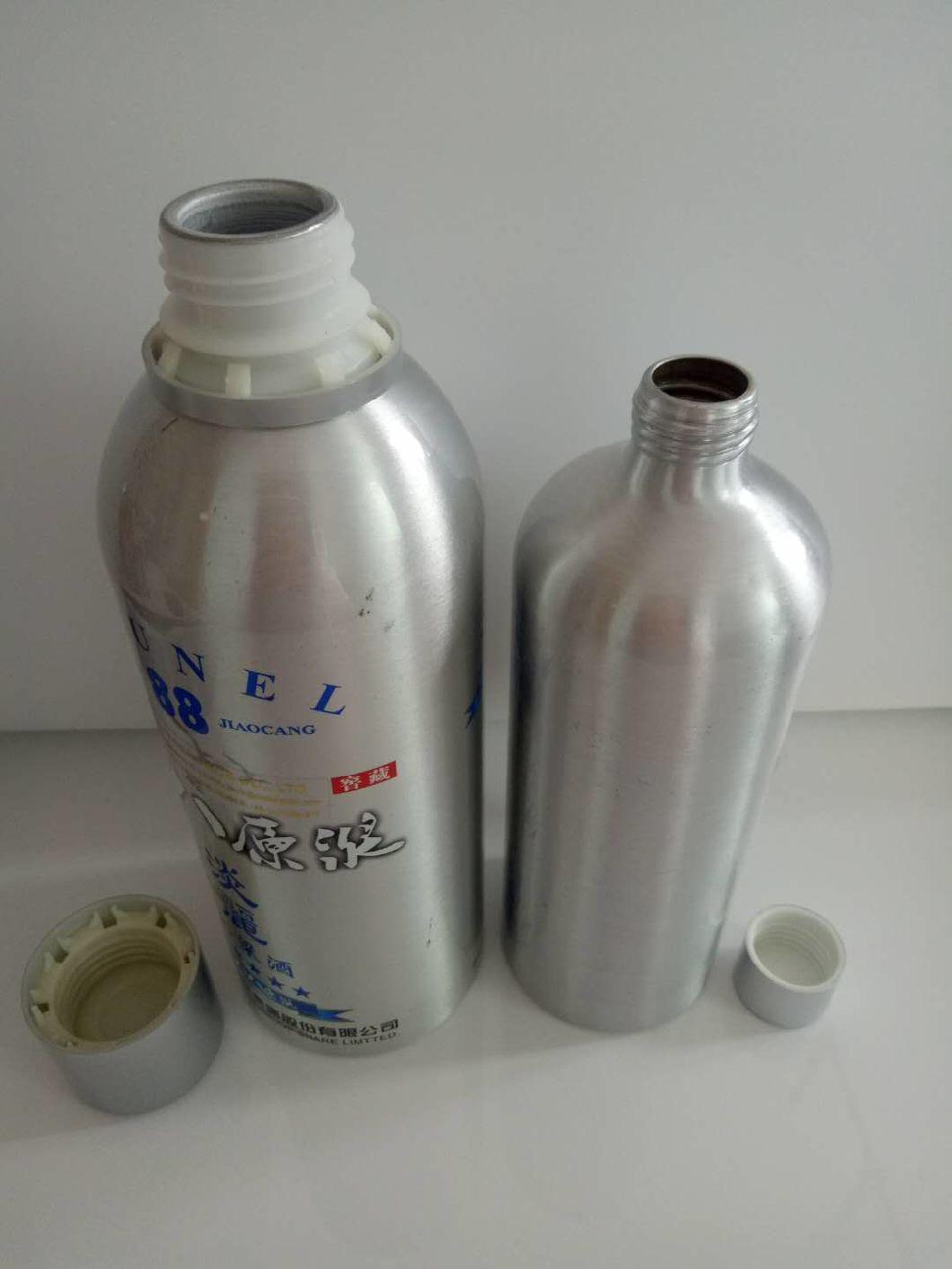 Food Grade Aluminum Bottle for Wine/Water/Cosmetics Packaging