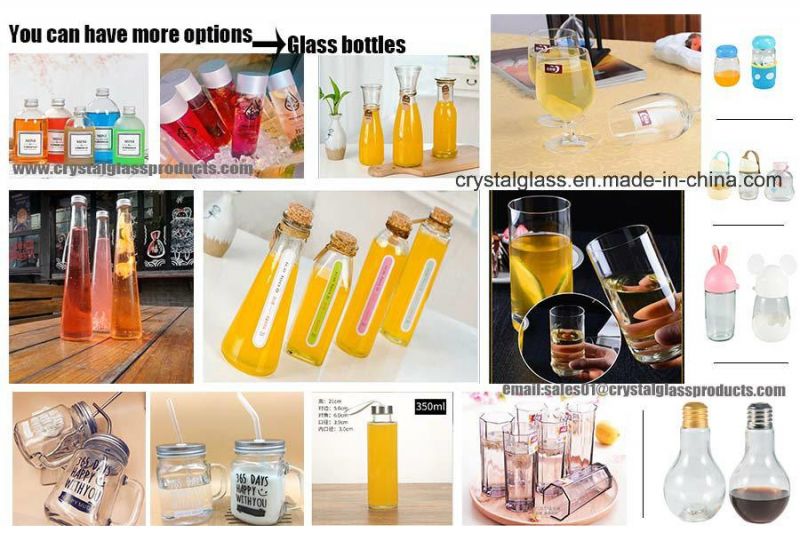 Customized Portable Heatproof Glass Water Bottle /Drink Bottle /Water Jar