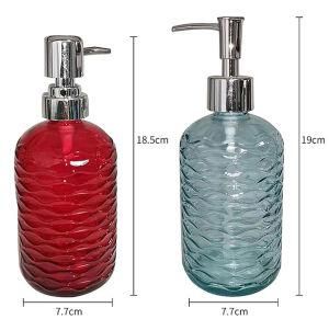 500ml Glass Bottle with Liquid Soap Pump Dispenser