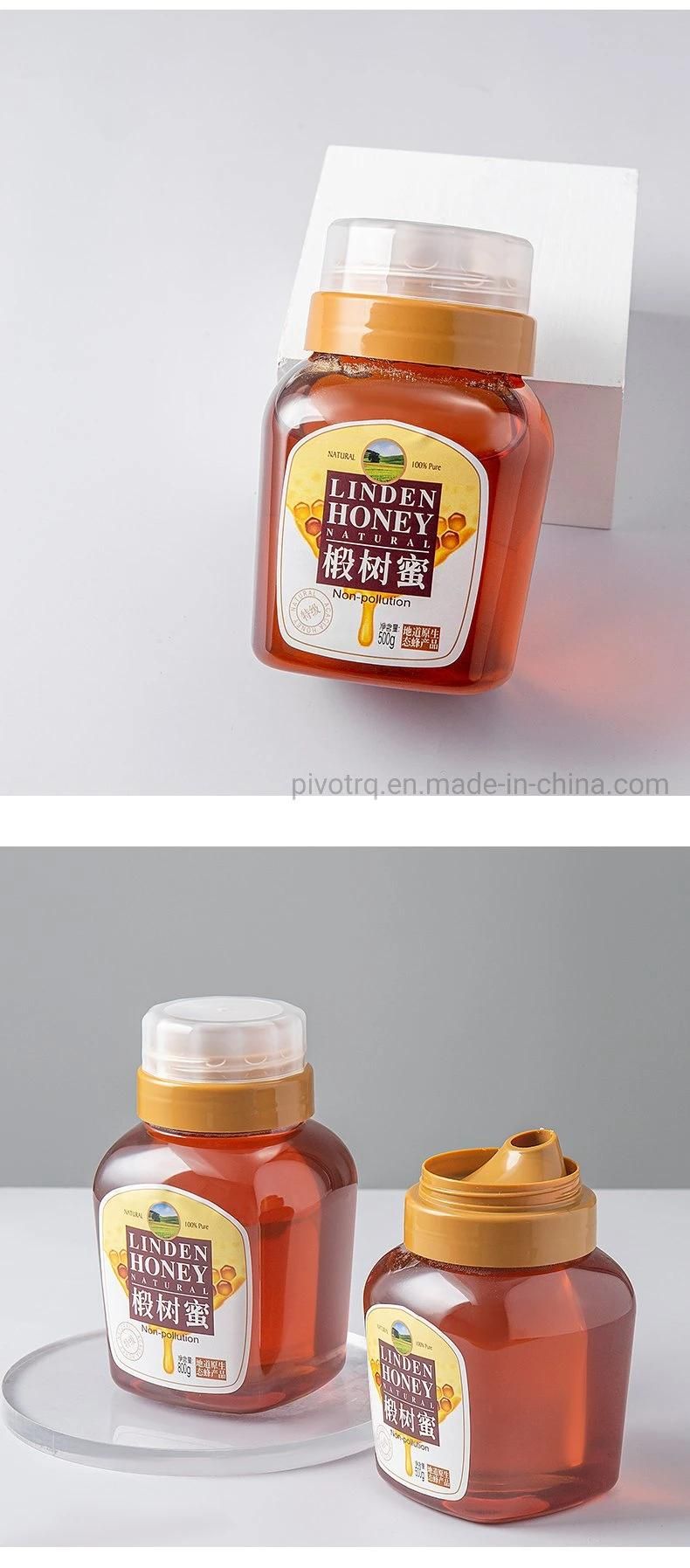 700g Clear Plastic Honey Bottle with PP Cap for Honey Packaging