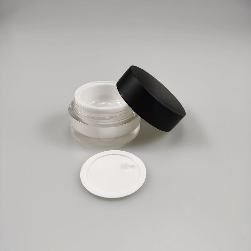 Luxury 5g 15g 30g 50g 100g 150g 200g Round Double Wall Skin Care Cosmetic Facial Cream Container Packaging Acrylic Jar