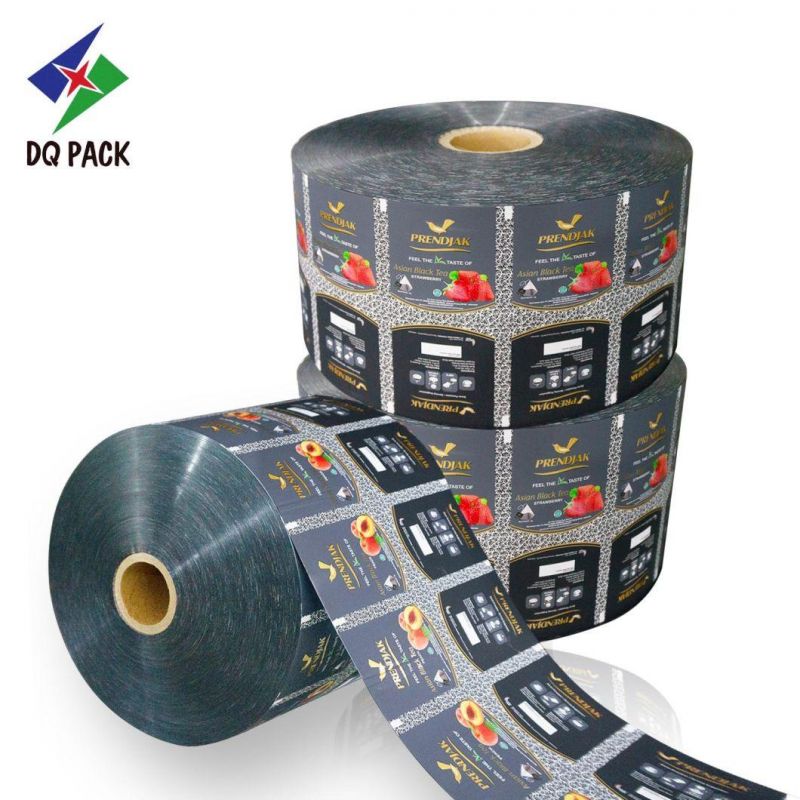 Dq Pack Custom PVC Transparent Shrink Label Plastic Bottle Label Plastic Films