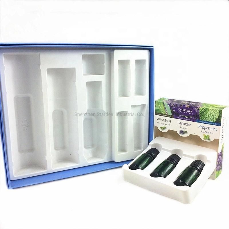 Custom Recyclable Flocking Cosmetic Blister Packaging Trays