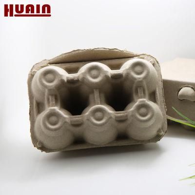 Eco Friendly 6 Cell Egg Box Paper Pulp Box