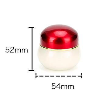 20g High Quality Plastic Cream Jar with Gold Metalic Rim